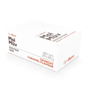 GymBeam MoiMüv Protein Bar 20 x 60 g - křupavý karamel obraz