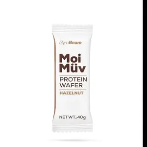 GymBeam MoiMüv Protein Wafer 20 x 40 g - lískový ořech obraz