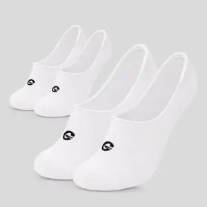 GymBeam No-show White 2Pack pánské kotníkové ponožky - S obraz