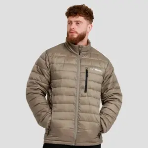 GymBeam Pánská bunda Puffer Vetiver/Black - XL obraz