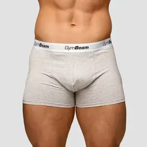 GymBeam Pánské boxerky Essentials 3Pack Grey - L obraz