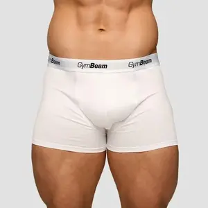 GymBeam Pánské boxerky Essentials 3Pack White POUZE XXL (VÝPRODEJ) obraz