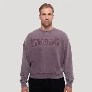 GymBeam Persistence Washed Brown pánská mikina - L obraz