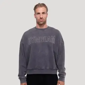 GymBeam Persistence Washed Gray pánská mikina - L obraz