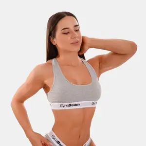 GymBeam Podprsenka Bralette Grey - XL obraz