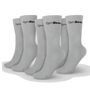 GymBeam Ponožky 3/4 Socks 3Pack Grey - XL obraz