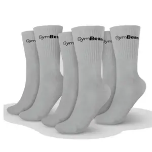 GymBeam Ponožky 3/4 Socks 3Pack Grey POUZE L (VÝPRODEJ) obraz