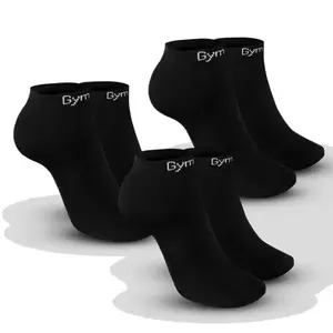 GymBeam Ponožky Ankle Socks 3Pack Black POUZE XL (VÝPRODEJ) obraz