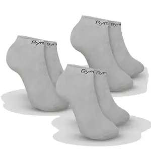GymBeam Ponožky Ankle Socks 3Pack Grey - XL obraz