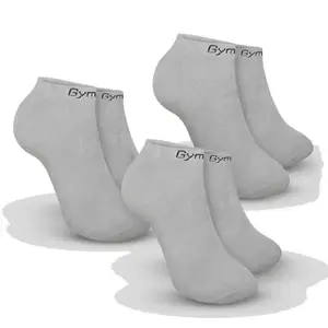 GymBeam Ponožky Ankle Socks 3Pack Grey POUZE XL (VÝPRODEJ) obraz