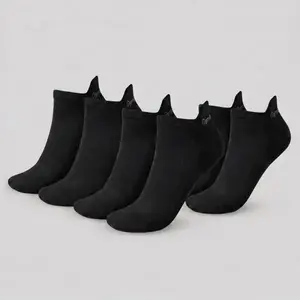 GymBeam Ponožky Tab 3Pack Black - S obraz