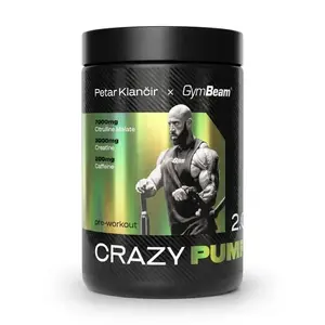 GymBeam Pre-workout Crazy Pump 2.0 - zelené jablko obraz
