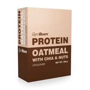 GymBeam Proteínová ovesná kaše s chia a ořechy 350 g - čokoláda obraz