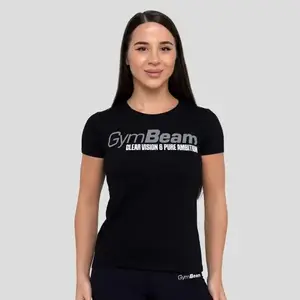 GymBeam Pure Ambition Black dámské tričko - M obraz