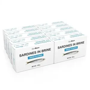GymBeam Sardinky ve vlastní šťávě 10 x 125 g obraz