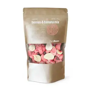 GymBeam Směs lyofilizovaných bobulí a banánů 100 g obraz