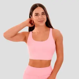 GymBeam Sportovní podprsenka Cut-Out pink - XXL obraz