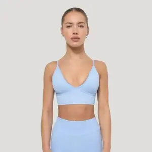 GymBeam Sportovní podprsenka Luma Baby Blue - S obraz