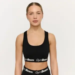 GymBeam Sportovní podprsenka Simple Black - S obraz