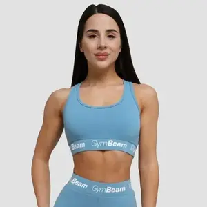GymBeam Sportovní podprsenka Simple Steel Grey POUZE XL (VÝPRODEJ) obraz