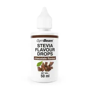 GymBeam Stevia Flavour Drops 50 ml - čokoláda obraz