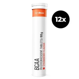 GymBeam Šumivé BCAA 12 x 20 tab - jahoda obraz