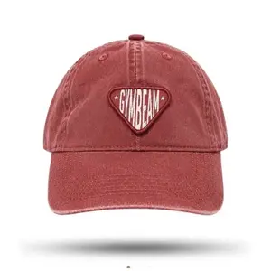 GymBeam Sunday Dad Cap Washed Burgundy pánská kšiltovka - UNI obraz