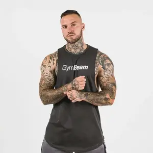 GymBeam Tílko Cut Off Grey - L obraz