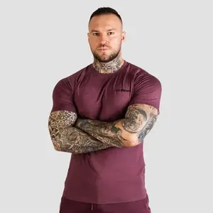 GymBeam Tričko Fitted TRN Eggplant - XL obraz