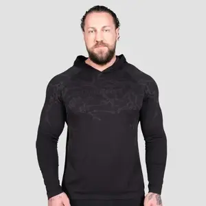 GymBeam Tričko s dlouhým rukávem Static Black - S obraz