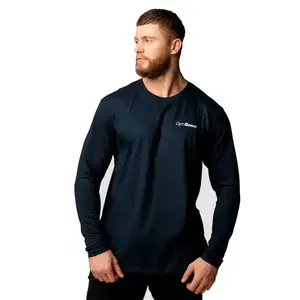 GymBeam Triko Basic s dlouhým rukavem Navy - XXXL obraz