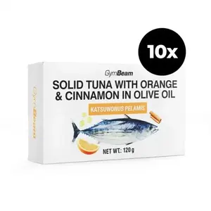 GymBeam Tuna in Olive Oil with Orange Cinnamon 10 x 120 g obraz