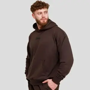 GymBeam Unstoppable Hoodie Brown - L obraz