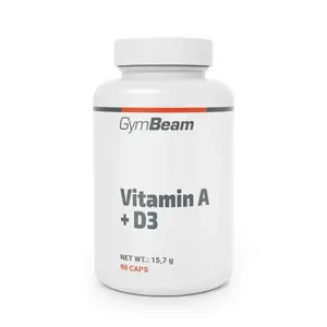 GymBeam Vitamín A + D3 90 kaps. (VÝPRODEJ) obraz