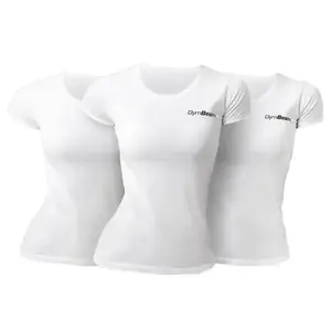 GymBeam Women‘s Basic T-Shirt 3pack White - XS - 3pack obraz