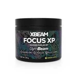 GymBeam XBEAM - Focus XP Stim-Free 351 g - zelené jablko obraz