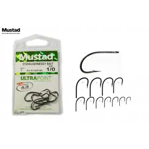 Háček Mustad Oshaughnessy Bait vel.1/0 / 10ks obraz