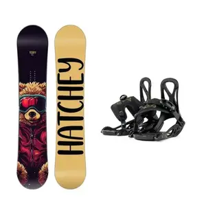 Hatchey Teddy dětský snowboard + Beany Kido vázání - 80 cm + XXS (EU 25-32) obraz