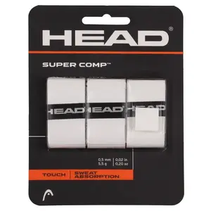 Head Super Comp overgrip omotávka tl. 0, 5 mm bílá - 3 ks obraz