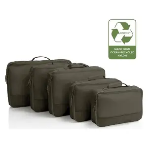 Heys Ecotex Packing Cube 5 Pc Set Green Moss obraz