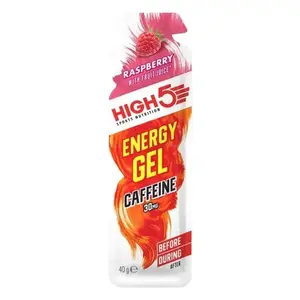 HIGH5 Energy Gel Caffeine 40g - Malina obraz