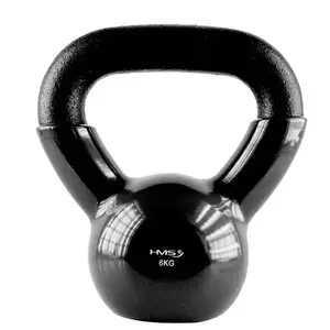 HMS Kettlebell pokrytý vinylem KNV06 6 kg, černý obraz