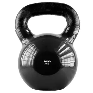 HMS Kettlebell pokrytý vinylem KNV20 20 kg, černý obraz