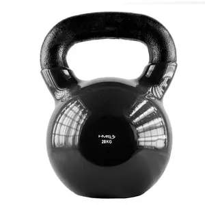 HMS Kettlebell pokrytý vinylem KNV28 28 kg, černý obraz