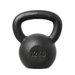 HMS Litinový kettlebell KZG12 12 kg, černý obraz