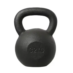 HMS Litinový kettlebell KZG32 32 kg, černý obraz