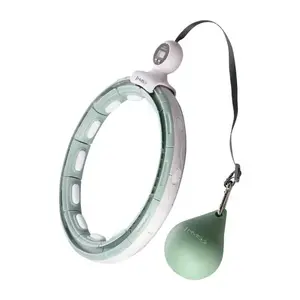 HMS Masážní hula hoop HHM15 se závažím, magnety a počítadlem zelená obraz