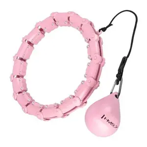 HMS Masážní hula hoop HHW02 se závažím růžová (VÝPRODEJ) obraz