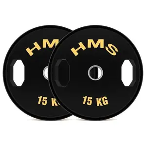 HMS TOG15 2 x 15 kg pogumovaná sada olympijských kotoučů obraz