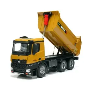 Huina Mercedes-Benz Arocs žlutý celokovový proporcionální RC sklápěč s nosností 3, 5 kg obraz